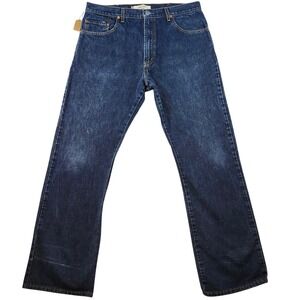 Levi's 517 Boot Cut Jeans Mens 38x34 Dark Wash Blue Good Cotton 517-0216